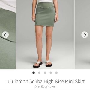 Lululemon Scuba High-Rise Mini Skirt NWT